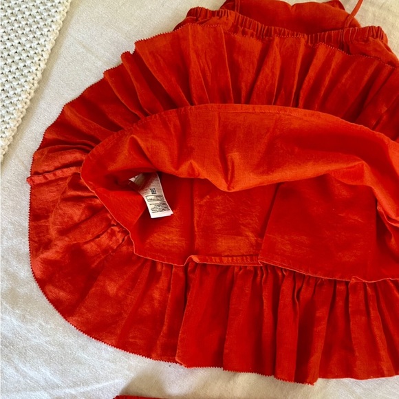 Banana Republic Baby Charlize Linen Dress with Bloomers- Red, 6-12m - Picture 12 of 15